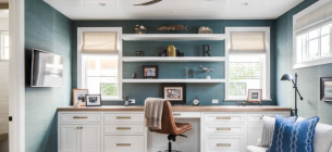 25 Ide Desain Kantor Coastal yang Rapi